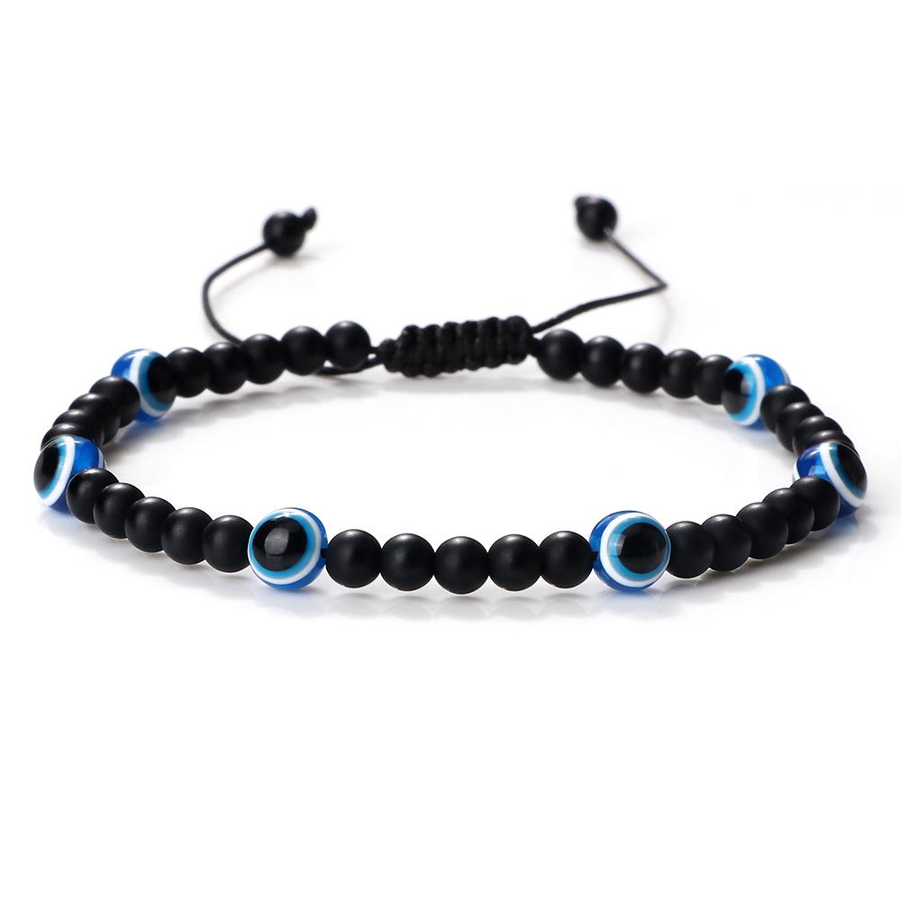 

Cross Jewelry Eye Personality Bracelet: European & American Creative Handwoven Couple Rope