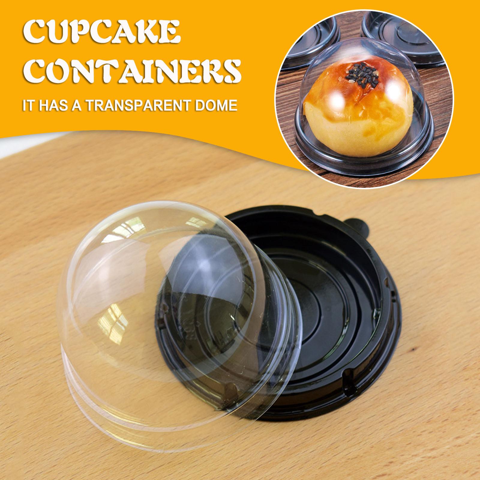 

50 шт., одноразовая коробка для торта, коробка для торта «Луна», блистер для выпечки Snow Mei Niang чёрный