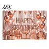 Polyester Birthday Banner Happy Backdrop, Party Photo Background Cloth for Celebration, Wrinkle-resistant Bunting Flag Decor Kids Women, Supplies
