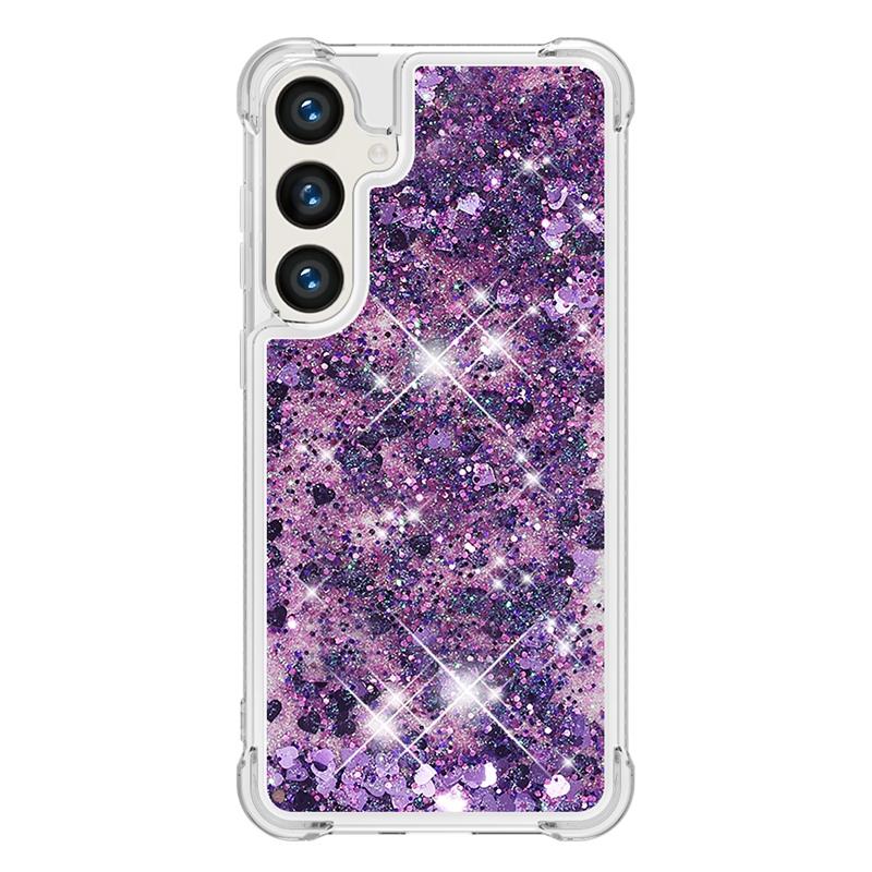 S24 Fe Case On For Funda Samsung Galaxy S24 FE Cover Glitter Dynamic Liquid Case For Samsung S 24 Ultra S24+ S24FE Cases Coque