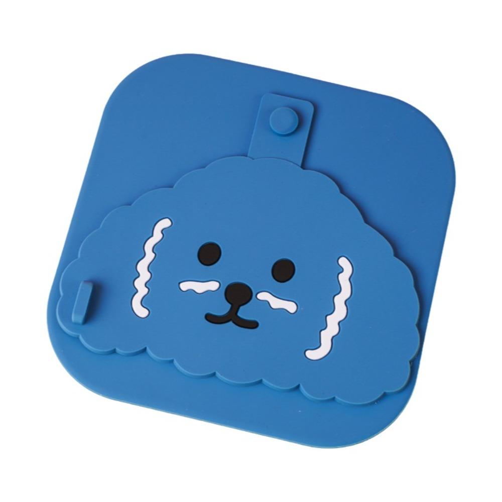 Insect-proof Bathtub Drain Stopper Cartoon Dog Drain Hair Catcher Bathroom Accessories синий