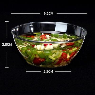 ZISIZ 180ml Bols jetables en plastique dur de qualité aviation