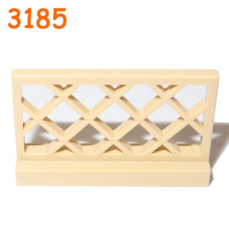 Non-Toxic Fence City Accessories Building Block Moc Part Railing Stair Barrier Ladder Guard Bar Castle Garden Farm Military Assemble Brick