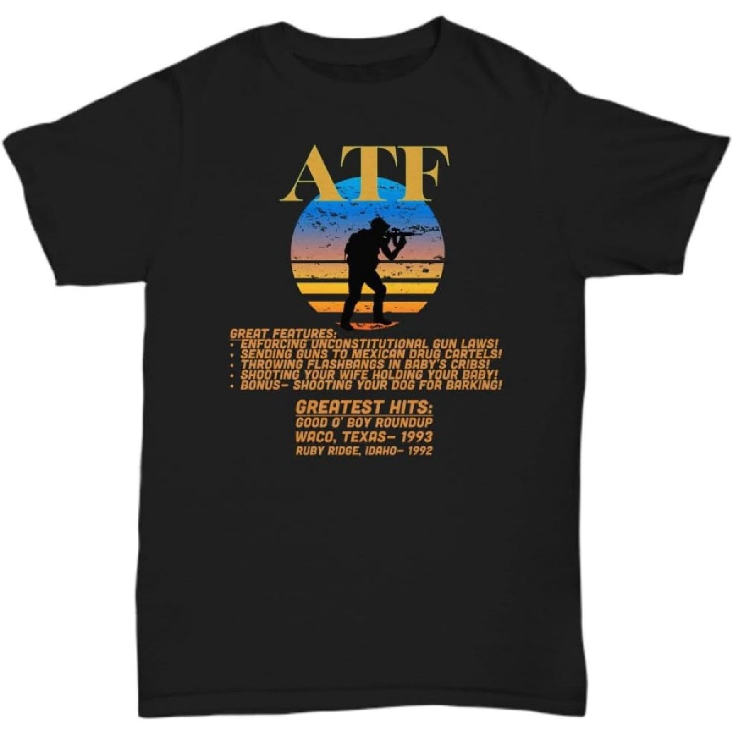 Abolish The ATF Tshirt Libertarian Ruby Ridge Shirt, Waco Texas Memorial Gifts, antigovernment Unisex Tee S