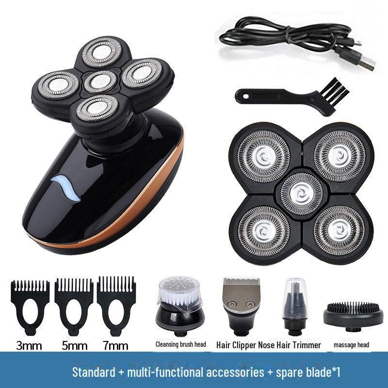 Çok İşlevli USB Araba Tıraş Makinesi Yüz Yıkama ve 5 Bıçaklı Tıraş Bıçağı ile
