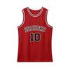 Slam Dunk Classic Jersey Set: Hanamichi Sakuragi #10 & Kaede Rukawa #11 - Customizable Basketball Uniform