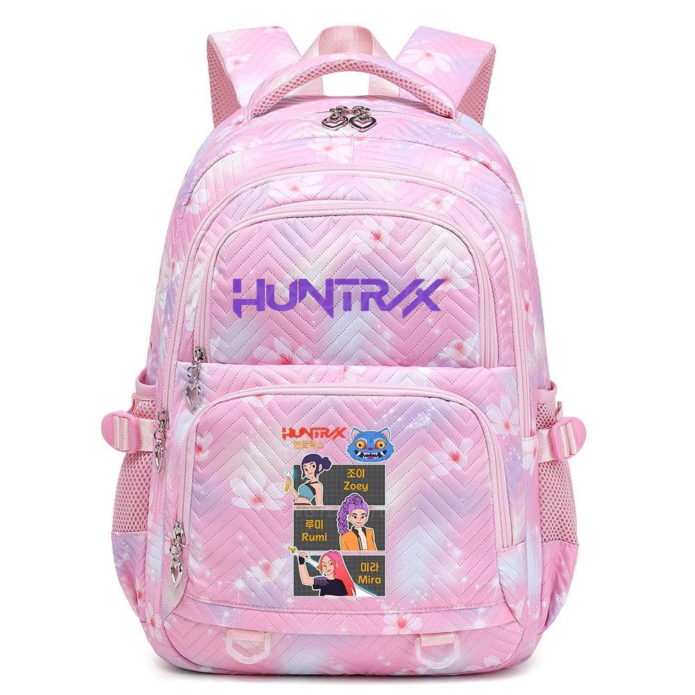 Kpop Demon Hunter Girl Group Trendy Lightweight School Backpack - Large Capacity, Double Shoulder, Korean Style
