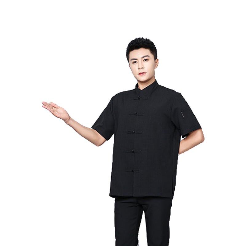 Chinese Style Chef Uniform - Summer Breathable XXL чёрный