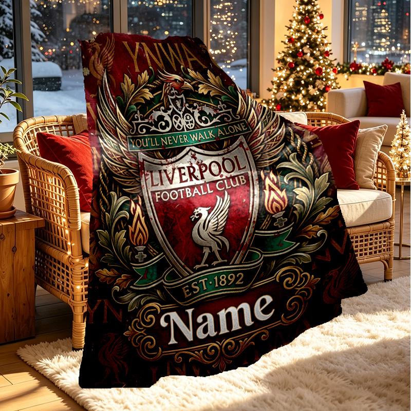Custom Name Personalized LFC Print Blanket, Home Decor, Bedroom, Sofa, Camping, Couch, Gifts for Birthday Christmas