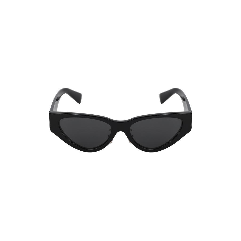 MIU MIU Cat Eye Sunglasses With Logo Women Sunglasses Black MU03ZS1AB5S0