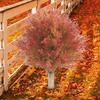 Artificial Topiary Ball Tree Realistic Shrubs Bushes Fake Plant for Entryway Christmas Valentine's Day Indoor Outdoor