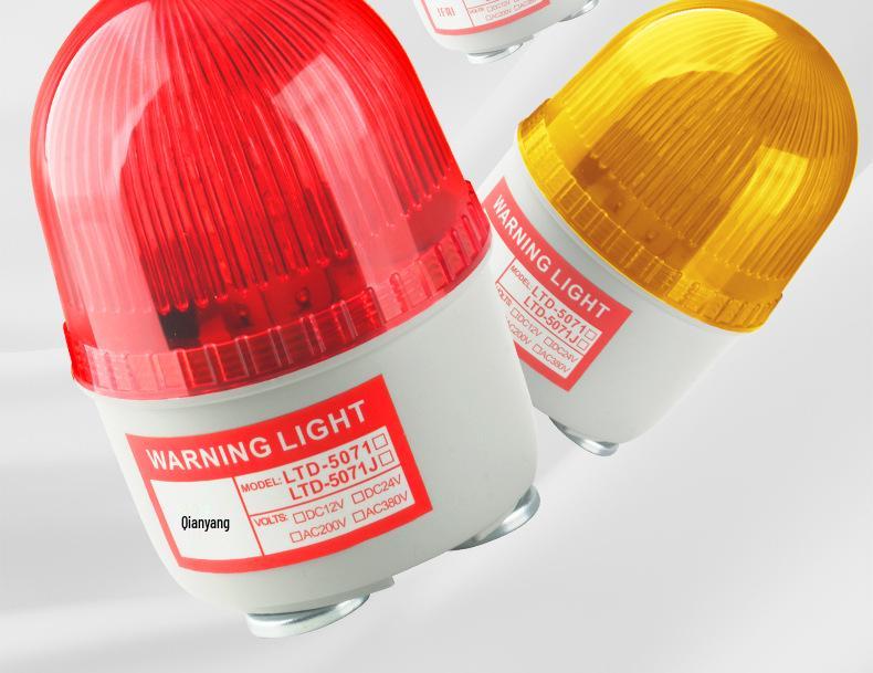 Magnetic LED Strobe Warning Light LTD-5071J, 12V/24V/220V Alarm with Strong Magnet