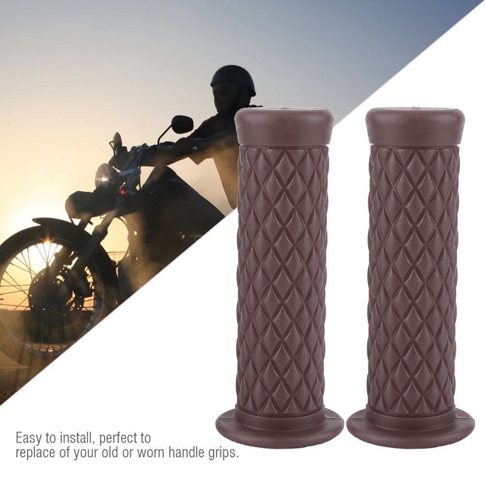 2 buc. 22 mm TPU Mânere Ghidon Motocicletă Bicicletă Accesorii(maro)
