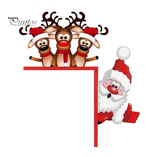 

Різдвяні дверні кутові прикраси Сільський дерев яний Санта-Клаус Лось Гном Ельф Ліворуч Справа Дверна рама Знак Передні двері Край Топпер Ситер Святковий орнамент Right