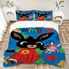 Bing'S Colorful Adventure Print 3Pcs Bedding Setduvet Cover With 2 Bedropillowcase Home Birthday Gift