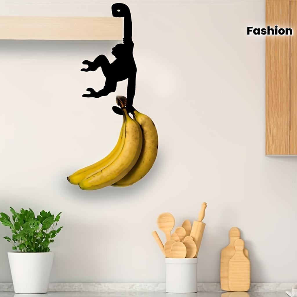 Easy Installation Cast Iron Monkey Hanger Fashion Wall Hanging Decoration Storage, For Kitchen, Bathroom Multi-Functional Decorative Design
