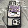 Mirror Phone Case for iPhone 15 11 13 14 for 15 16 Pro Max 12 13 16 Pro Cloud Flower and Animal Cute Style Phone Case