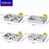 304 Stainless Steel Kids Divided Meal Plate