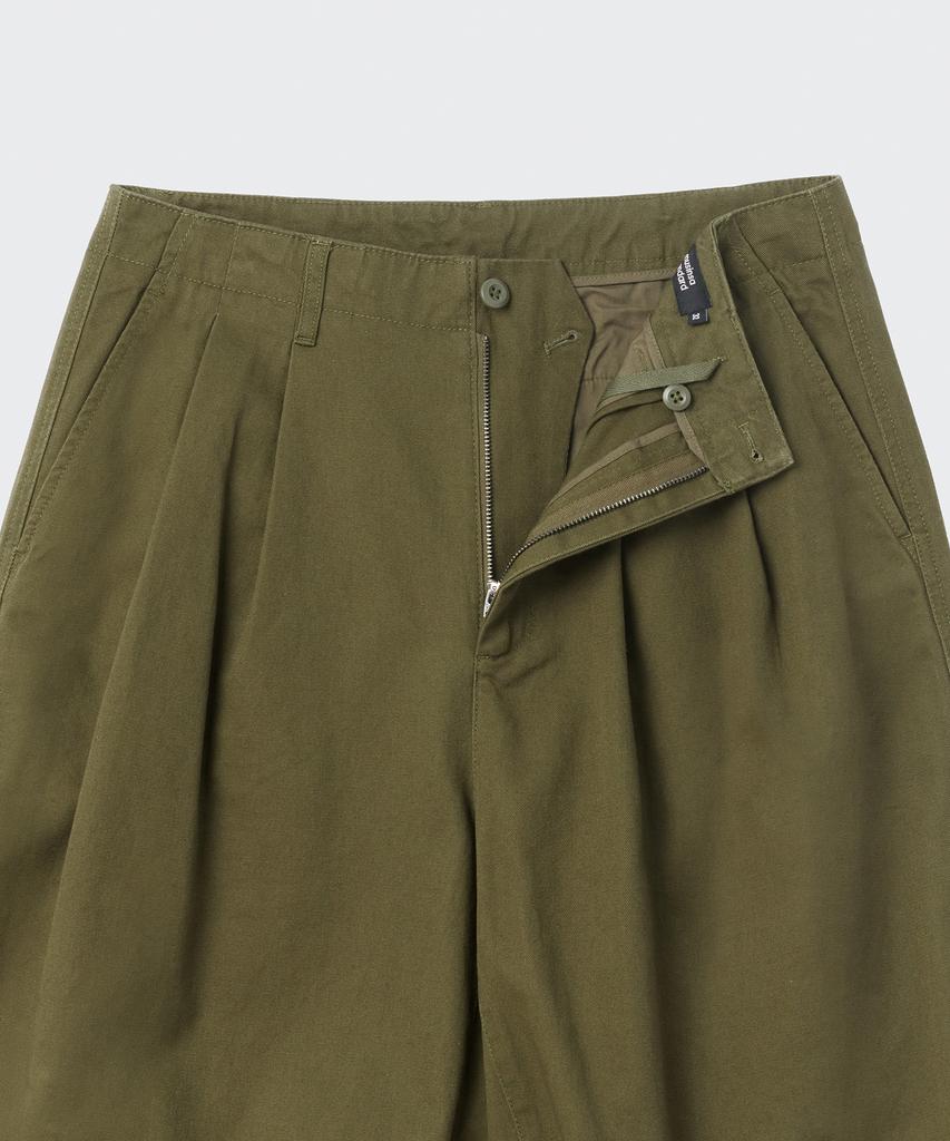 MUSINSA STANDARD Cotton Wide Balloon Pants [Olive Green]