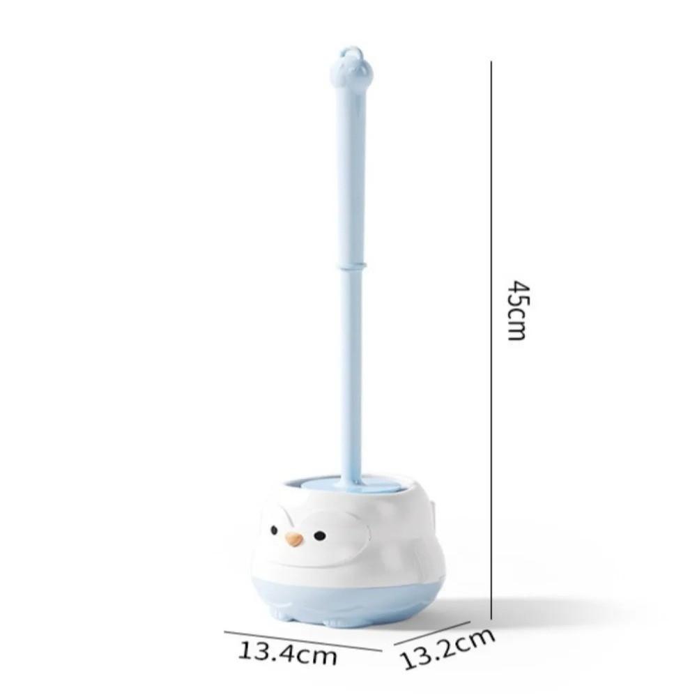 Long Handle Toilet Brush Silicone Bathroom Accessories Cute Cleaning Tool
