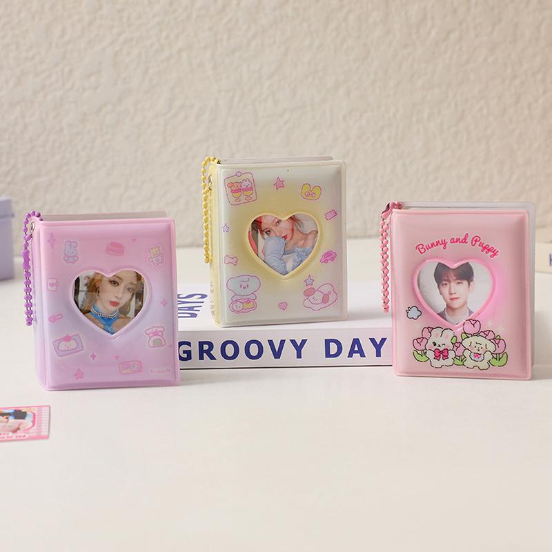 Mini Po Album Pvc Transparent Visitenkartenhalter 32 Fächer Kpop Kartenbinder Mini Idol Bilder Sammelalbum