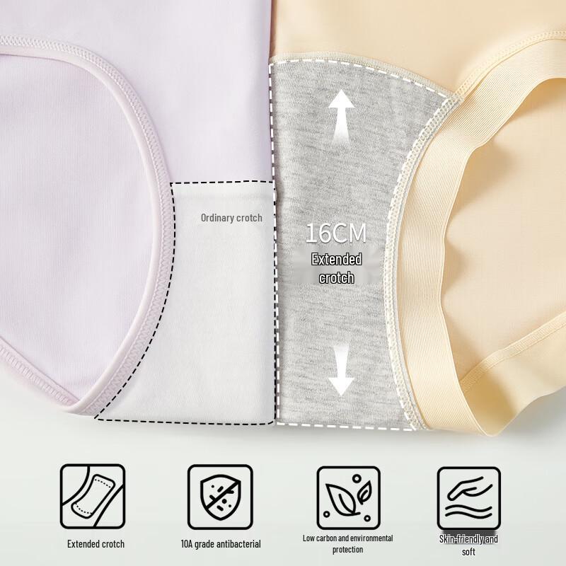 Audifen High-Waist Modal Antibacterial Briefs 4-Pack