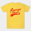Men Black Print T-shirt Average Joes Vintage No-Cut Transfer Paper Print Cotton Tshirt