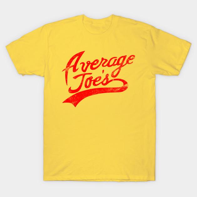 Men Black Print T-shirt Average Joes Vintage No-Cut Transfer Paper Print Cotton Tshirt S