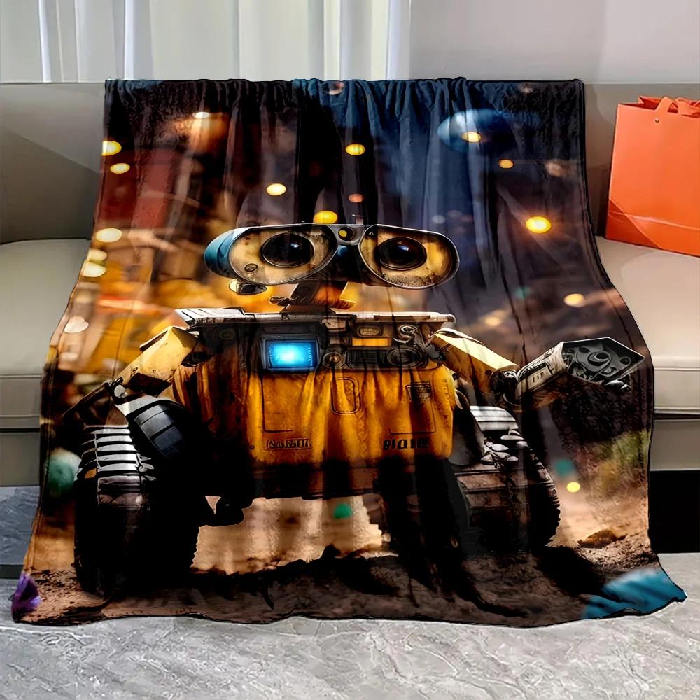 1PC Robot Disney Walle Eve Printed Blanket for Home Travel Sofa Soft and Comfortable Blanket for Adults and Kids Holiday Gifts