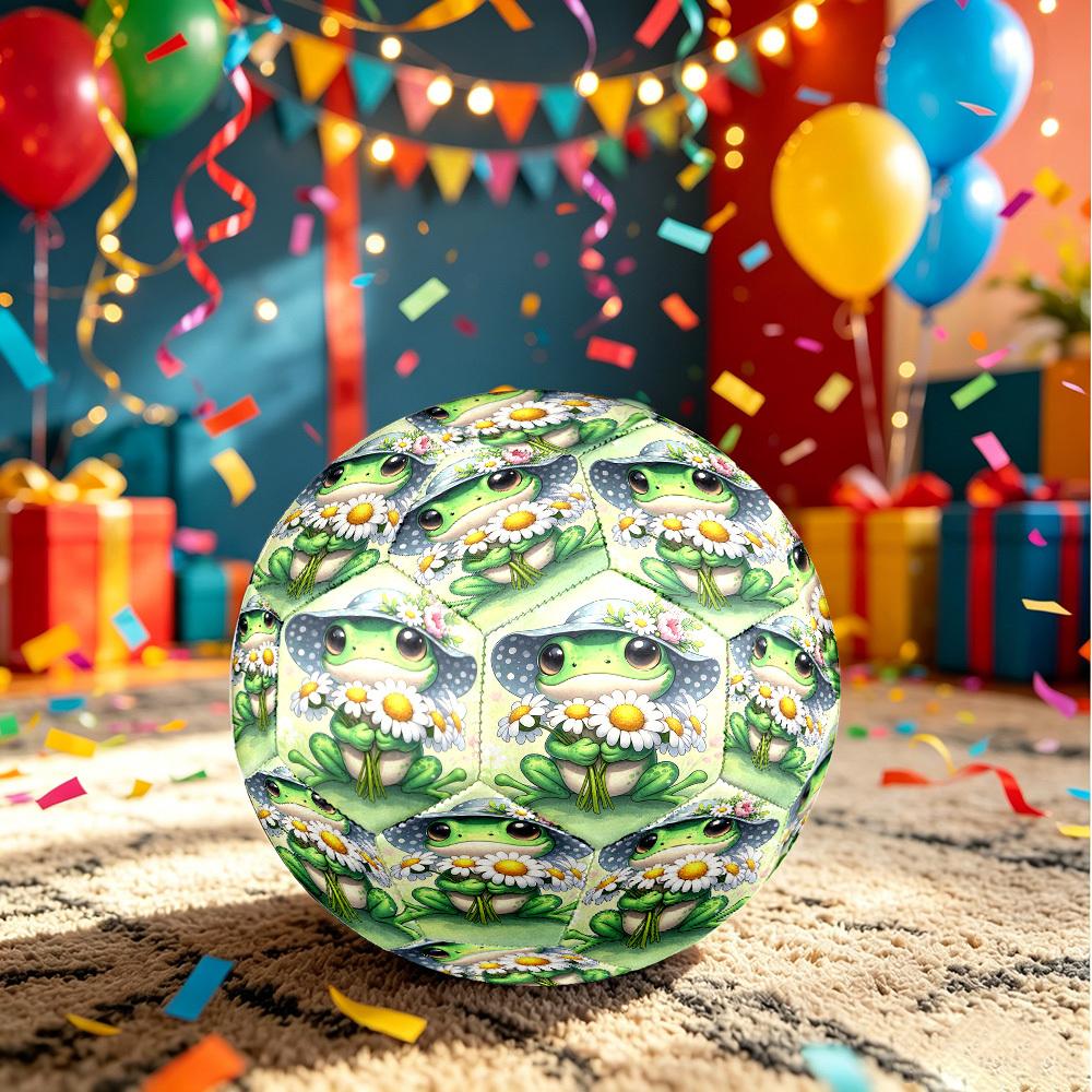 1pc Frog Flowers Size 5 Soccer Ball Professional Lightweight Durable Match Training Football Indoor &Outdoor Sports BallTraining Ball Y60