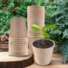 50 stk Frøstartpotter Biologisk nedbrytbare Planteskolepotter Hage Økologisk Plantekasse for Omplanting av Frøplanter Frøspiring