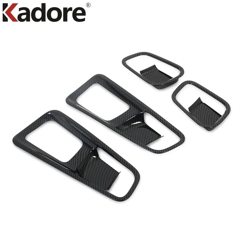 Car Ide Inner Door Handle Bowl Cover Trim For Hyundai Venue      2024 Carbon Fiber Interior Accessories
