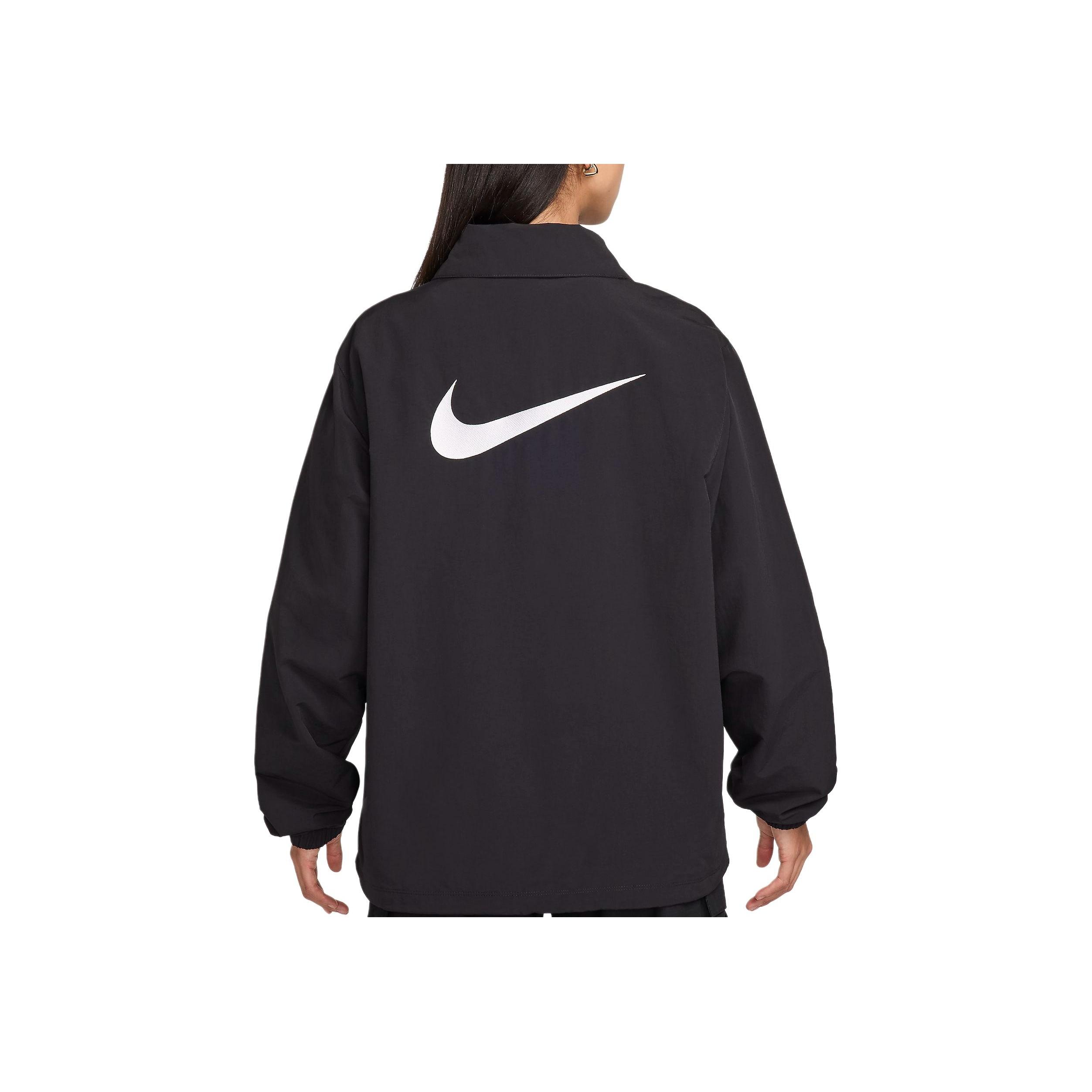 

Новая женская куртка-коуч Nike Sportswear Essential оверсайз из тканого материала с защитой от УФ-лучей FV7560-010 L