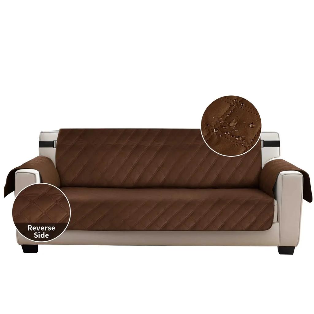 Καπιτονέ Κάλυμμα Καναπέ Αδιάβροχο Αντιολισθητικό Ελαστικός Ιμάντας Πλενόμενο Κάλυμμα Καναπέ με Τσέπες Προστατευτικό Έπιπλο για Σκύλο Κατοικίδιο