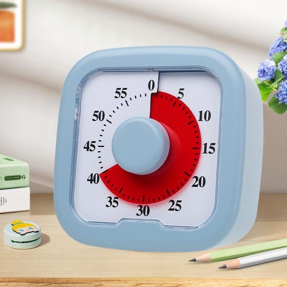 Silent Visual Timer 60-Minute Stopwatch Alarm Clock Countdown Timer Visualization with Stand Kitchen Cooking Timer Indoor