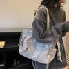 Trending Drawstring Backpack Multi-pocket Leather Bag Stylish Shoulder Bag for Women