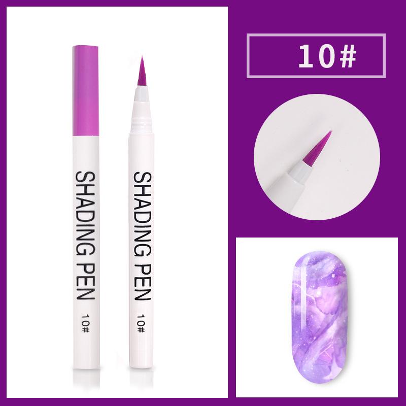 Nail Art Pen Blooming UV Gel Nail Smudge Ink Drawing Pen Marbling Manicure Abstract Painting Brush Nail DIY Tool