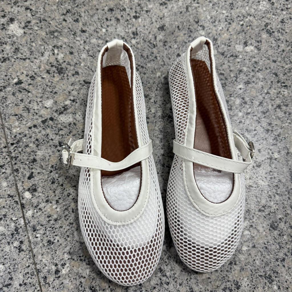 Křišťálová přezka Síťované Mary Jane boty Dámské Prodyšné Vyřezávané Baleríny Dámské Síťované Mokasíny s Leopardím Vzorem