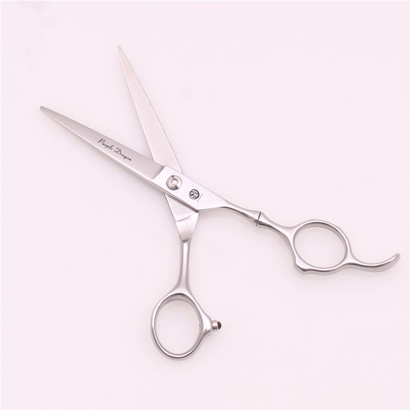 Purple Dragon Professional Bamboo Handle Hair Cutting Scissors Set - 5.5" Straight Shears & 6" Thinning Shears