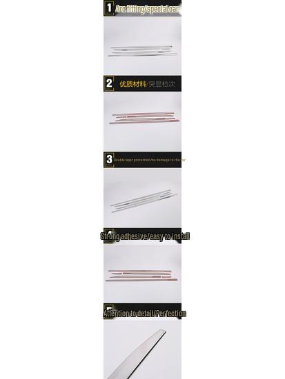 A6L Door Edge Trim: Anti-Scratch, Anti-Collision, Bright Strip Accessory for Car Body