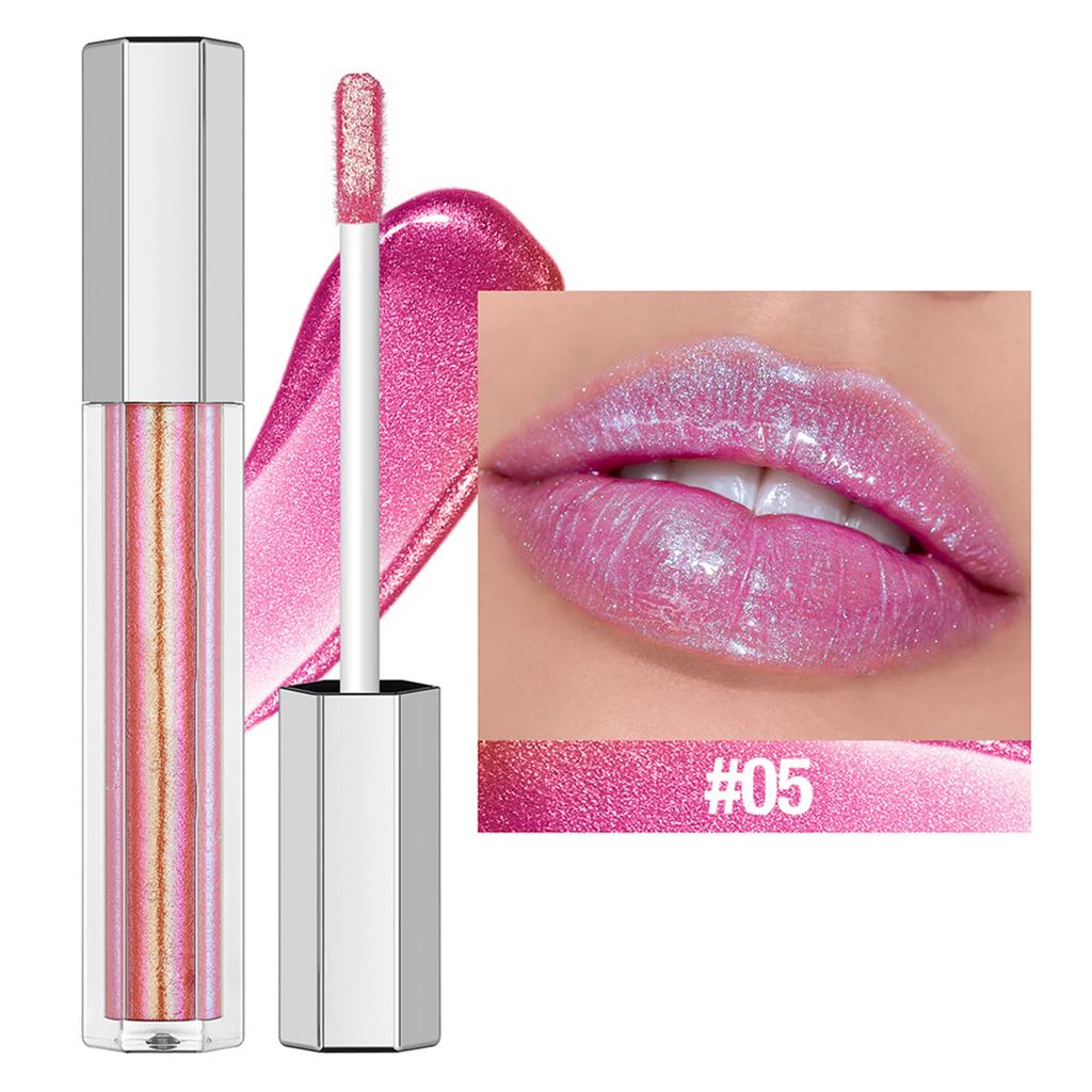 Natural Shine Lip Gloss 1Pc for Women Girls Hydrating Moisturizing with Glittery Pearl Finish Long Lasting Cosmetic Makeup Essential