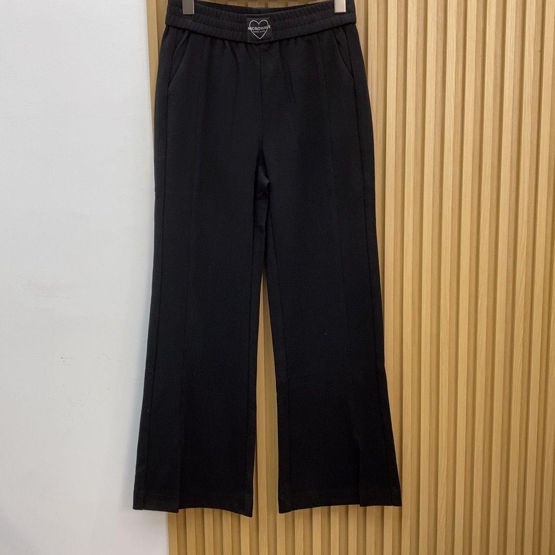 

A844 Women s Micro-Flare Elastic Waist Pants - Spring & Autumn Style Size 29 - up to 130 jin чёрный