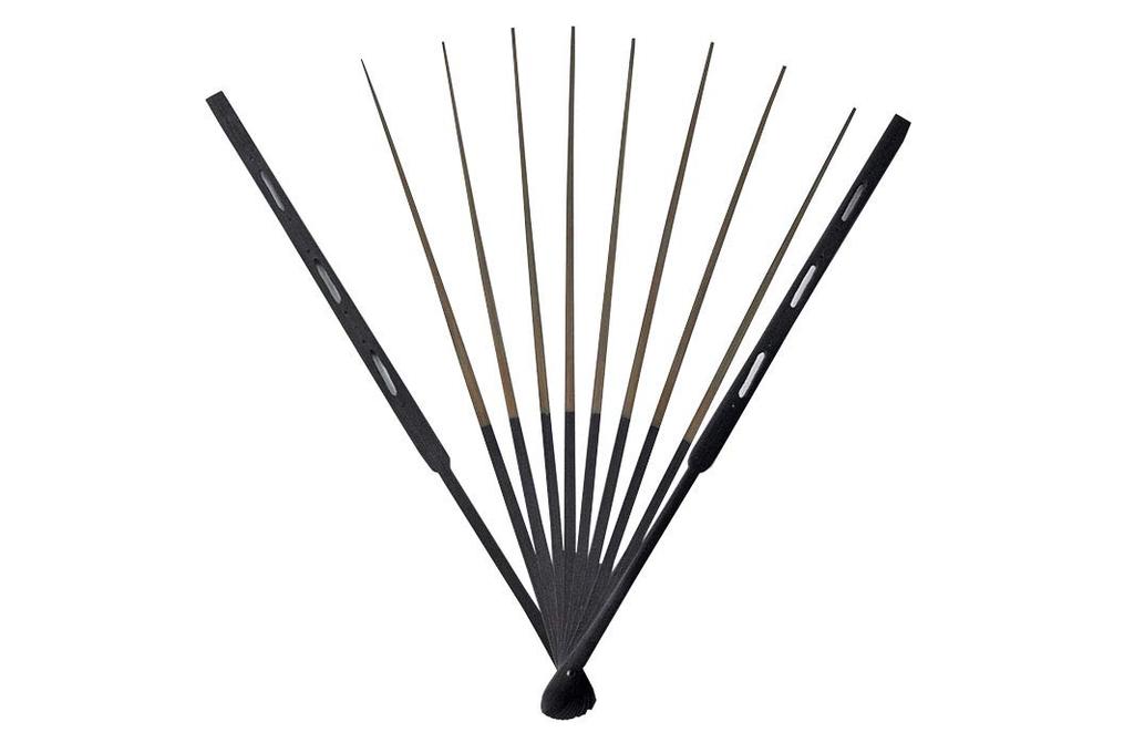 Kyoto folding fan, double-sided decorative folding fan, Yamabukihime/Autumn leaves, with fan stand, boxed