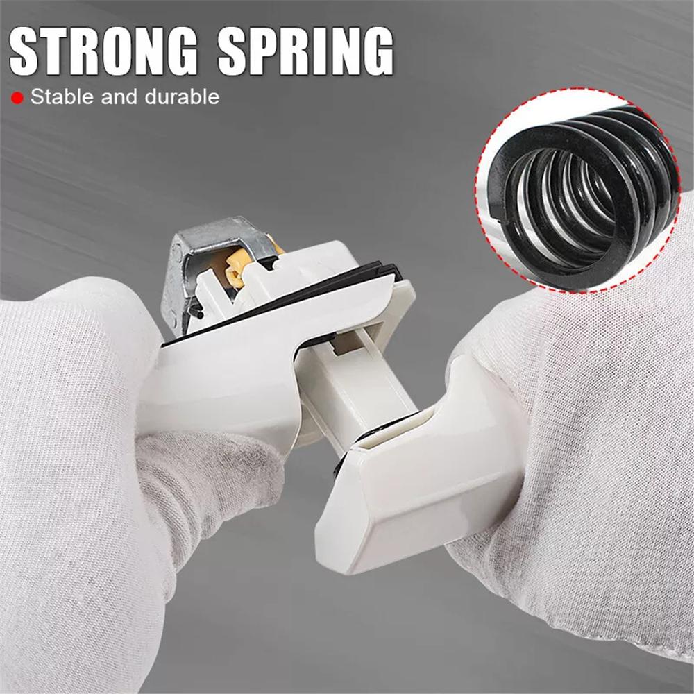 Front Right Side Exterior Door Handle White For 06-11 Honda Civic with Key Hole