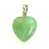 Heart Pendant In Green Aventurine + Chain 1,5cm