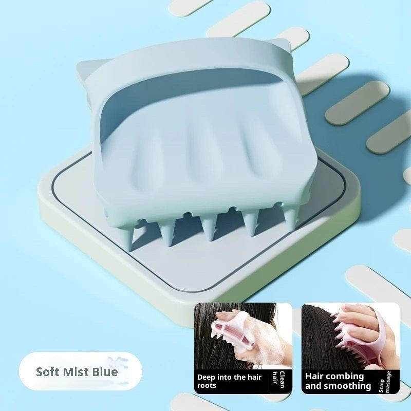 Shampoo Brush Head Scalp Massage Comb With Handle Hair Washing Comb Body Massage Brush Bath Shower Brush Salon Hairdressing Tool