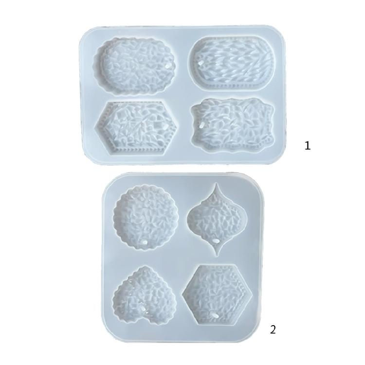 Circle Heart Pentagon Listing Silicone Pendant Molds for Home Decor Jewelry Tool