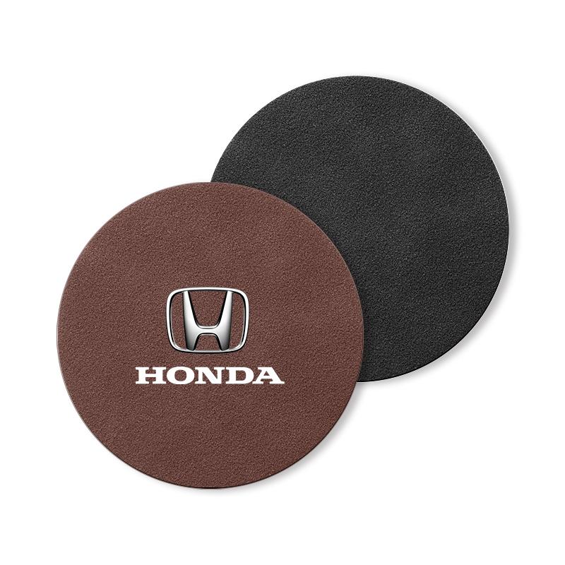 1/2pcs Car Anti Slip Insert Cup Coasters Car Accessories For Honda Fit Mugen Insight Type S R VTEC DOHC Modulo Vezel Legend RR Si