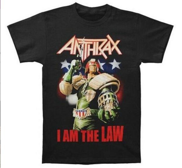 

РАСПРОДАЖА Футболка Anthrax Judge Dredd I Am The Law Подарок маме, Подарок на День отца, Подарок фанату Унисекс футболка S