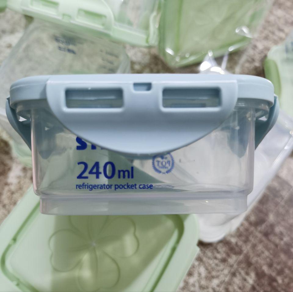 650ml Square Airtight Food Grade Storage Jar for Grains and Cereals Thickened Food Grade PP5